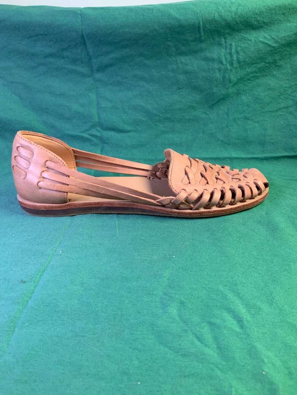 Almond Colored NISOLO Huarache Sandal Size 9 - Picture 3 of 12
